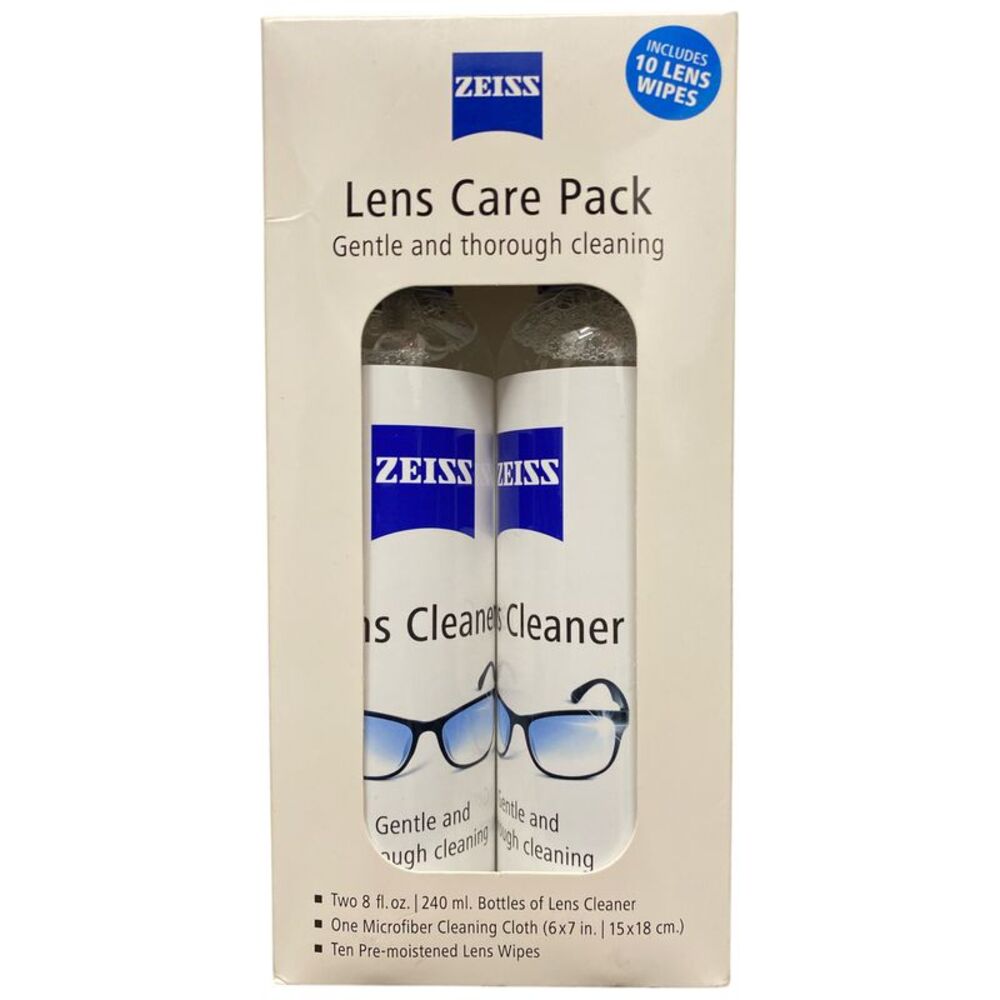 ZEISS Lens Cleaning Solution Kit Includes 1 Microfiber Cloth, 8 floz 2pk